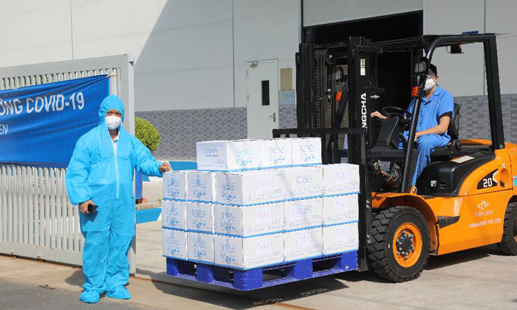 Xe nâng điện sử dụng trong kho lạnh